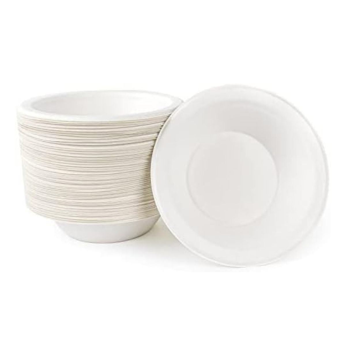 Pack 1000 Biodegradable Sugarcane Bagasse Bowls Sizes: 8oz, 12oz & 16oz.