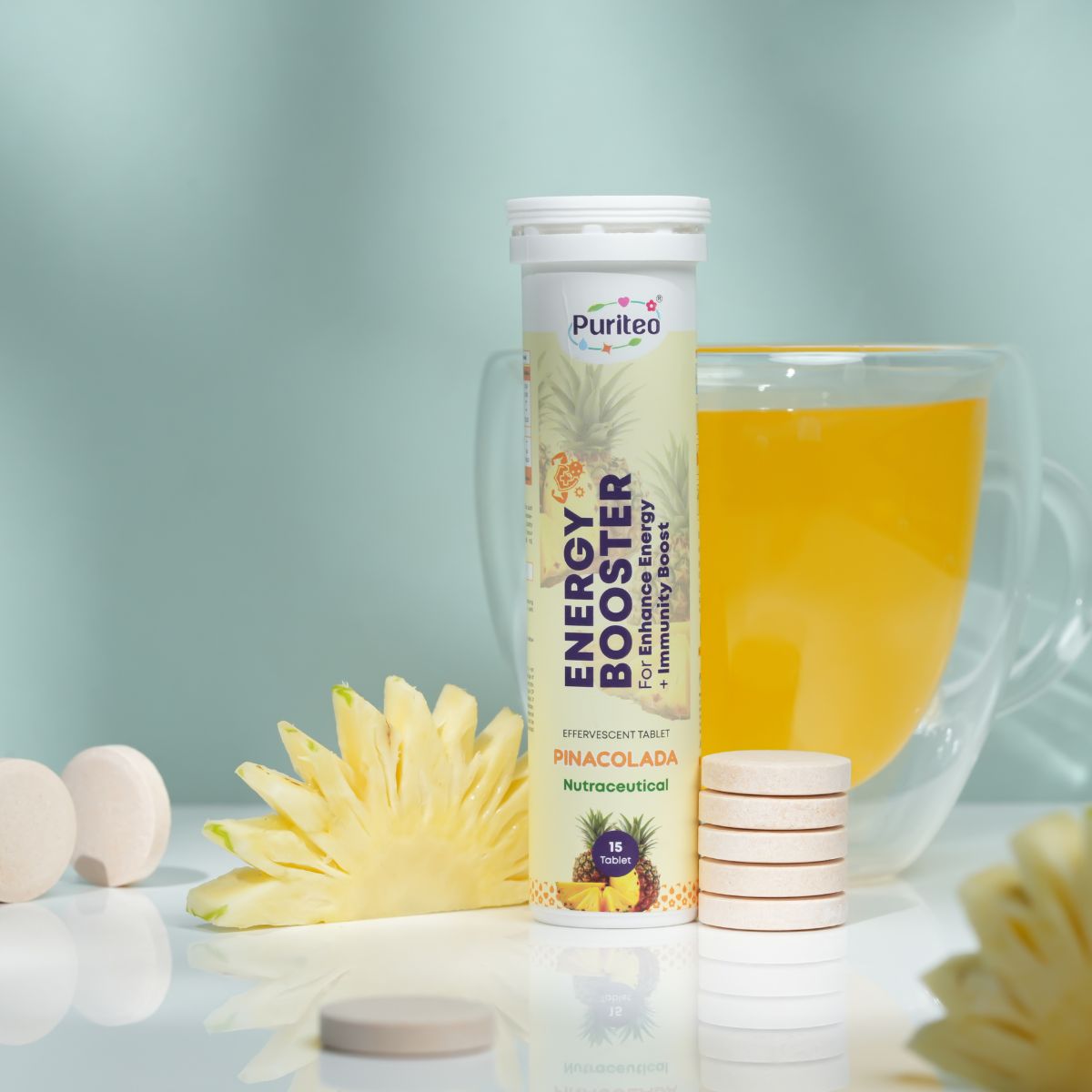 Herbafizz Effervescent – Orange & Pinacolada | 30 Tabs | Immune, Energy & Wellness Support