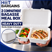 Hot Bargains — 250 x 2 Compartments Bagasse Box — photo 3