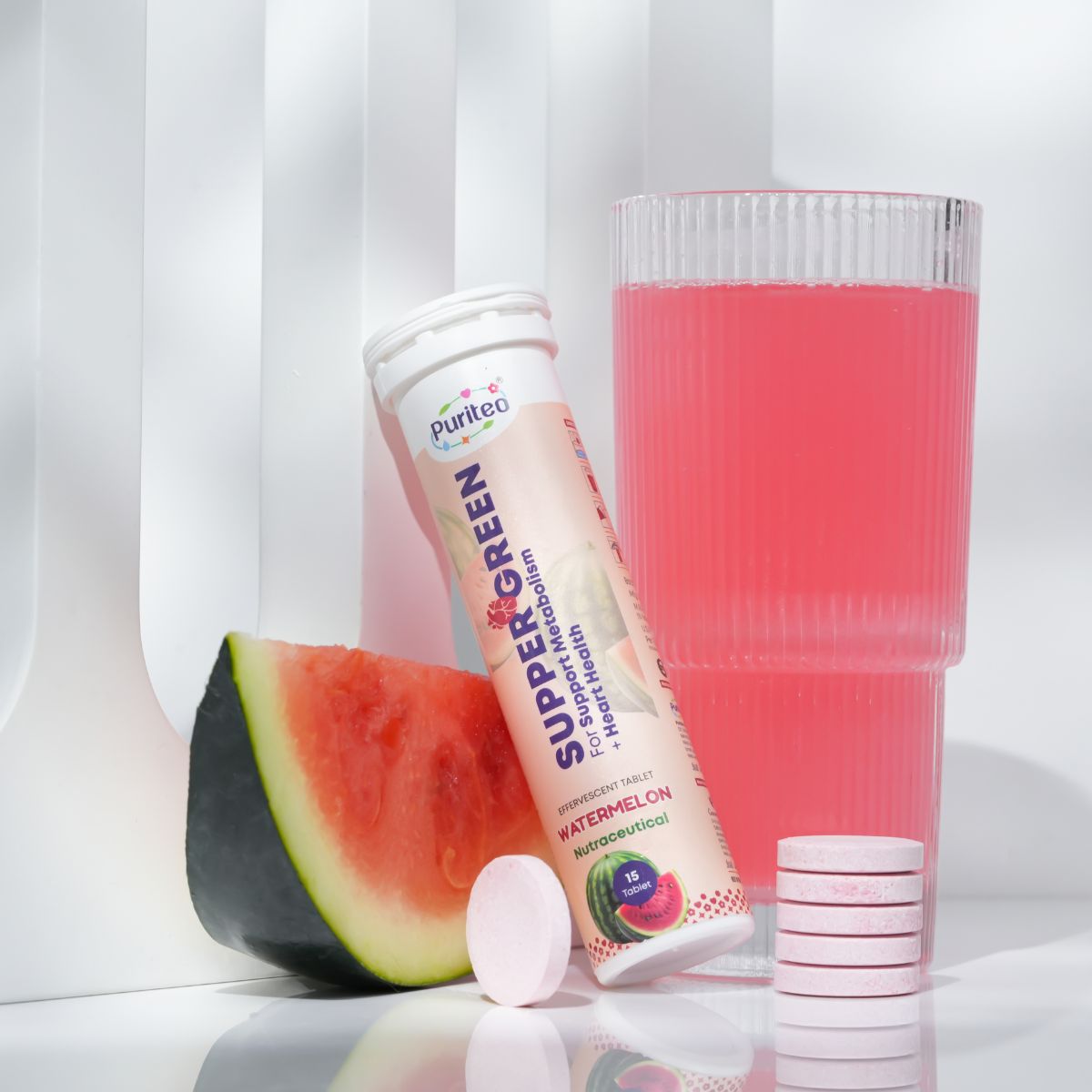 Super Green Effervescent – Green Apple / Watermelon | 30 Ct | Metabolism & Energy Support