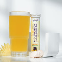 L-Glutathione Effervescent – Pineapple/Orange | 30 Tabs | Skin Glow, Antioxidant & Detox Support