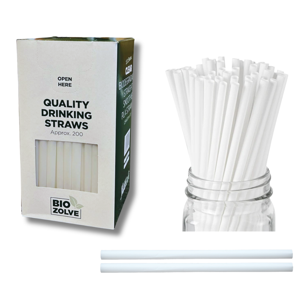 HOT BARGAINS 4000pcs PLA Biodegradable Disposable Boba Straws 10.5mm x 10 Inch – Jumbo Straight Smoothie & Milkshake Drinking Straws, Wide Bubble Tea Straws for Boba