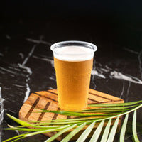 Pack of 1000 Clear Strong Plastic Pint / Half Pint Cups