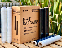 Pallet Wrap Heavy Duty Stretch Shrink Wrap Clear & Black Colour Pack of 10 / 20