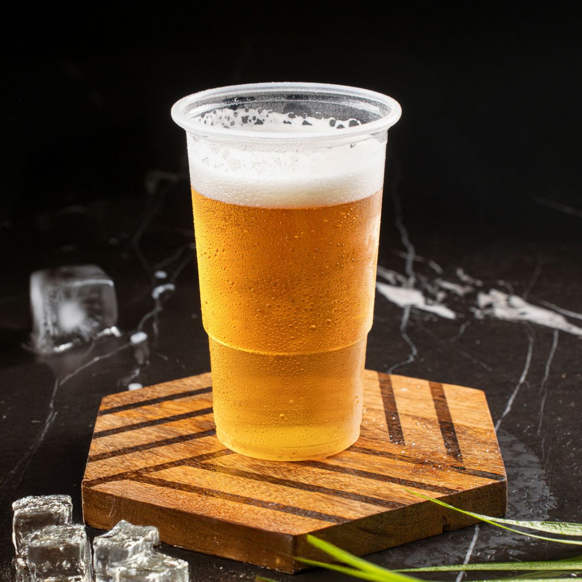 Pack of 1000 Clear Strong Plastic Pint / Half Pint Cups