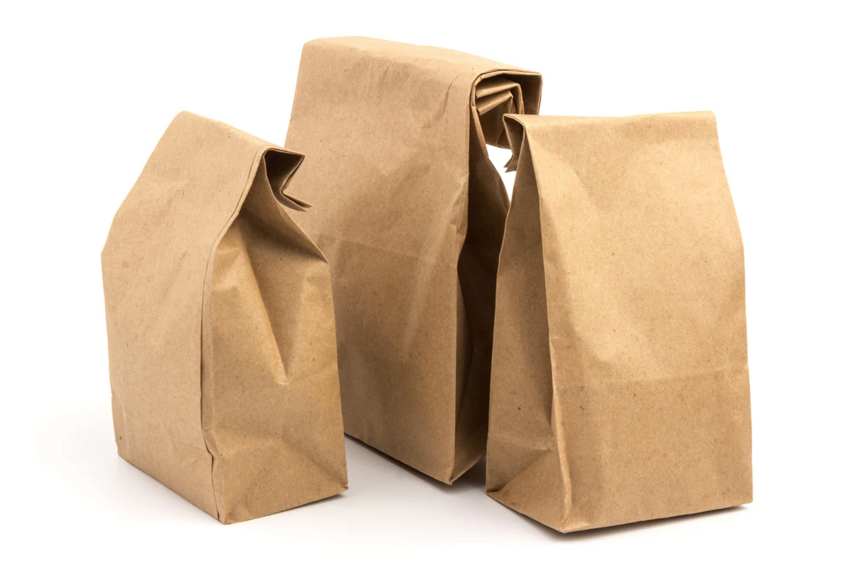 HOT BARGAINS 500 x Brown SOS Paper Bags with four different Sizes for Groceries, Sandwiches, Takeaway Food, Shopping, Party, Wedding & Retail Use