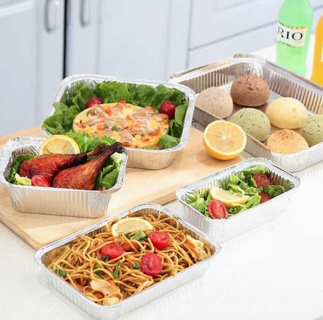 Pack of 900 Aluminium Foil Containers with Lids – No.1, No.2, No.6A & No.9 Sizes
