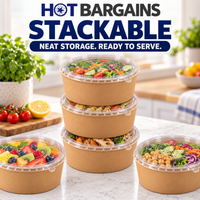 Hot Bargains — 150 X 35oz SALAD BOWL + LIDS — photo 6