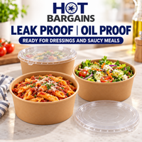 Hot Bargains — 150 X 35oz SALAD BOWL + LIDS — photo 7