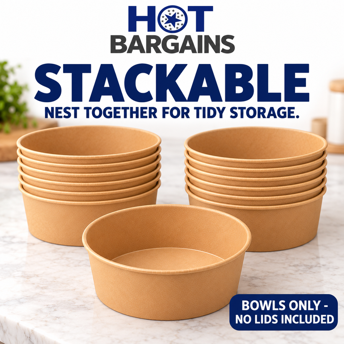 Hot Bargains — 300 x 35oz/1000ml Only Salad Containers — photo 6