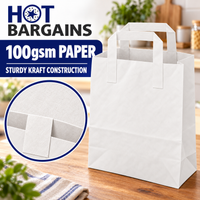 Hot Bargains — 250 X White Flat Handle Paper Bag - Large — photo 5