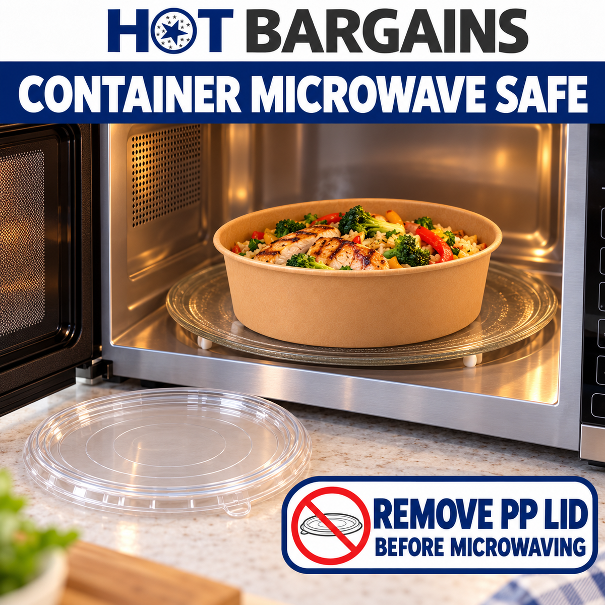 Hot Bargains — 150 X 45oz SALAD BOWL + LIDS — photo 4