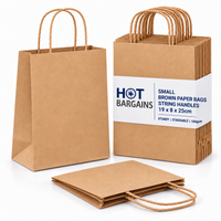 Hot Bargains — 250 X Brown Twisted Paper Bag - Small