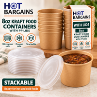 Hot Bargains — 250 x 8oz Brown Soup Cups + PP Lids — photo 6