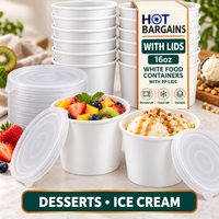 Hot Bargains — 250 x 16oz White Soup Cups + PP Lids — photo 4