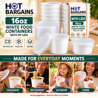 Hot Bargains — 250 x 16oz White Soup Cups + PP Lids — photo 7
