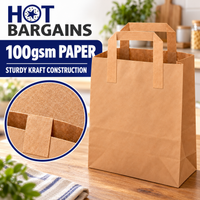 Hot Bargains — 250 X Brown Flat Handle Paper Bag - Large — photo 5