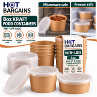 Hot Bargains — 250 x 8oz Brown Soup Cups + PP Lids — photo 5