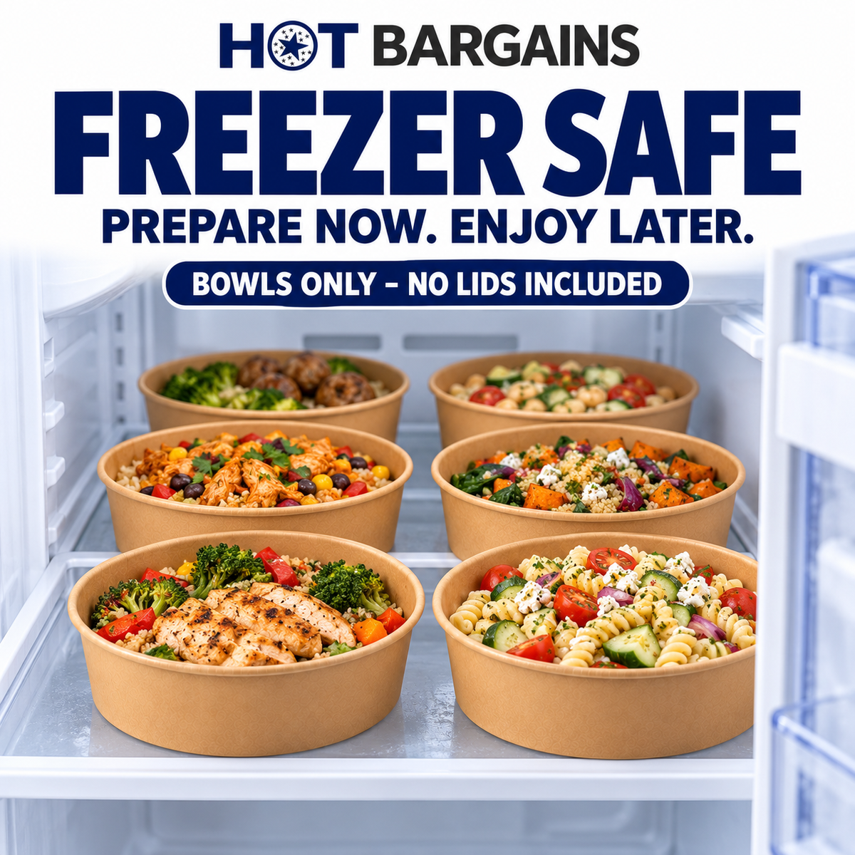 Hot Bargains — 300 x 18oz/500ml Only Salad Containers — photo 5