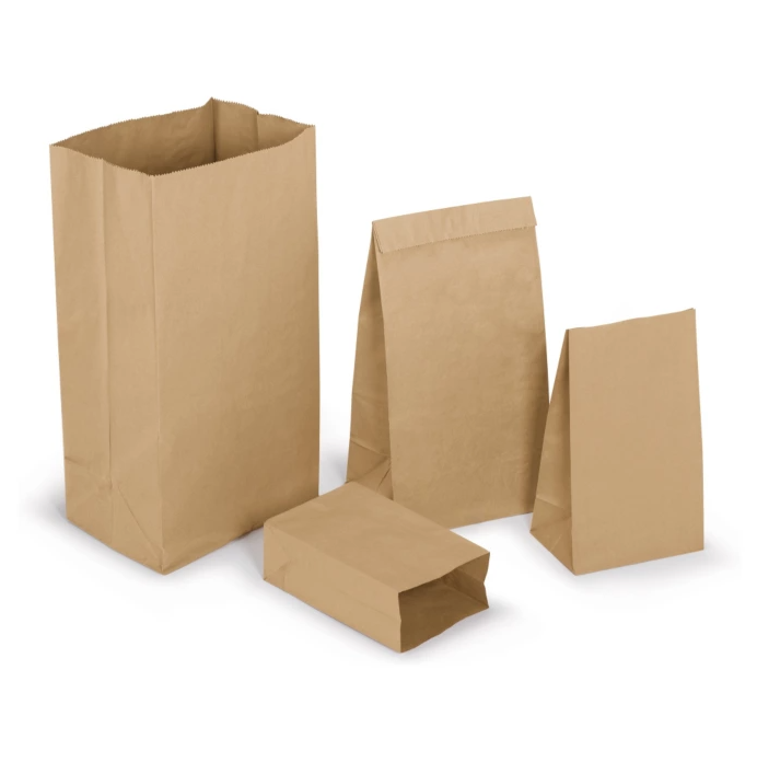 HOT BARGAINS 500 x Brown SOS Paper Bags with four different Sizes for Groceries, Sandwiches, Takeaway Food, Shopping, Party, Wedding & Retail Use
