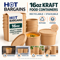 Hot Bargains — 250 x 16oz Brown Soup Cups — photo 6