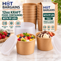 Hot Bargains — 250 x 12oz Brown Soup Cups + PP Lids — photo 4