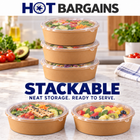 Hot Bargains — 150 X 18oz SALAD BOWL + LIDS — photo 6