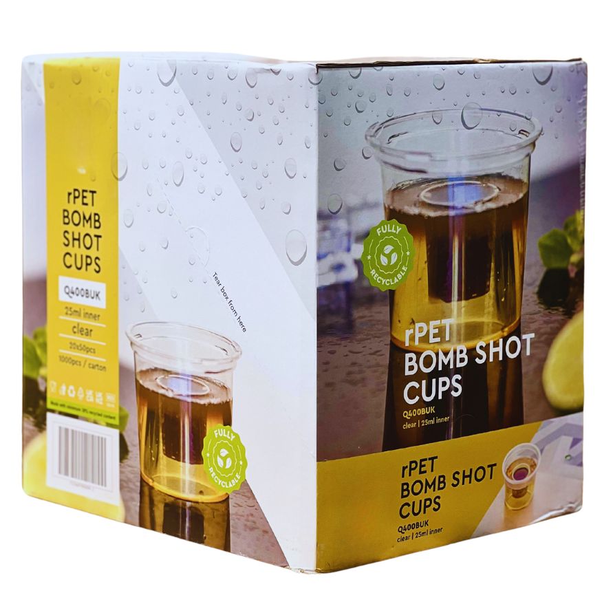 Pack of 1000 Jager Bomb Shot Glasses – 25ml Shot + 100ml Chaser.