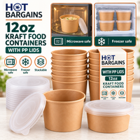 Hot Bargains — 250 x 12oz Brown Soup Cups + PP Lids — photo 5