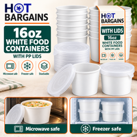 Hot Bargains — 250 x 16oz White Soup Cups + PP Lids — photo 5