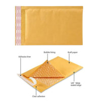 Pack of 50 Padded Bubble Mailer Envelopes – Protective Self-Seal Envelopes for Secure Shipping & Packaging