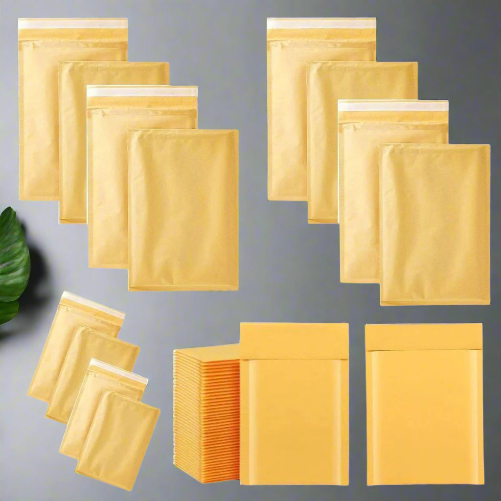 Pack of 50 Padded Bubble Mailer Envelopes – Protective Self-Seal Envelopes for Secure Shipping & Packaging