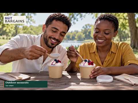 HOT BARGAINS 12oz Brown Soup Cups with PP Lids