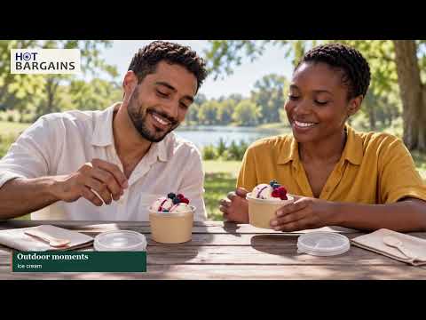 HOT BARGAINS 8oz Brown Soup Cups with PP Lids