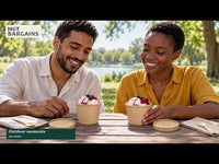 HOT BARGAINS 12oz Brown Soup Cups with Air-Vented Paper Lids