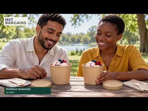 HOT BARGAINS 26oz Brown Soup Cups with Air-Vented Paper Lids