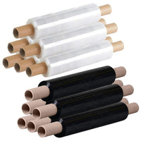 Extended core Pallet Wrap Heavy Duty Stretch Shrink Wrap Clear & Black Colour Pack of 10 / 20