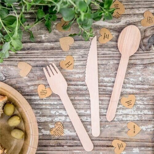 wooden cutlery set 